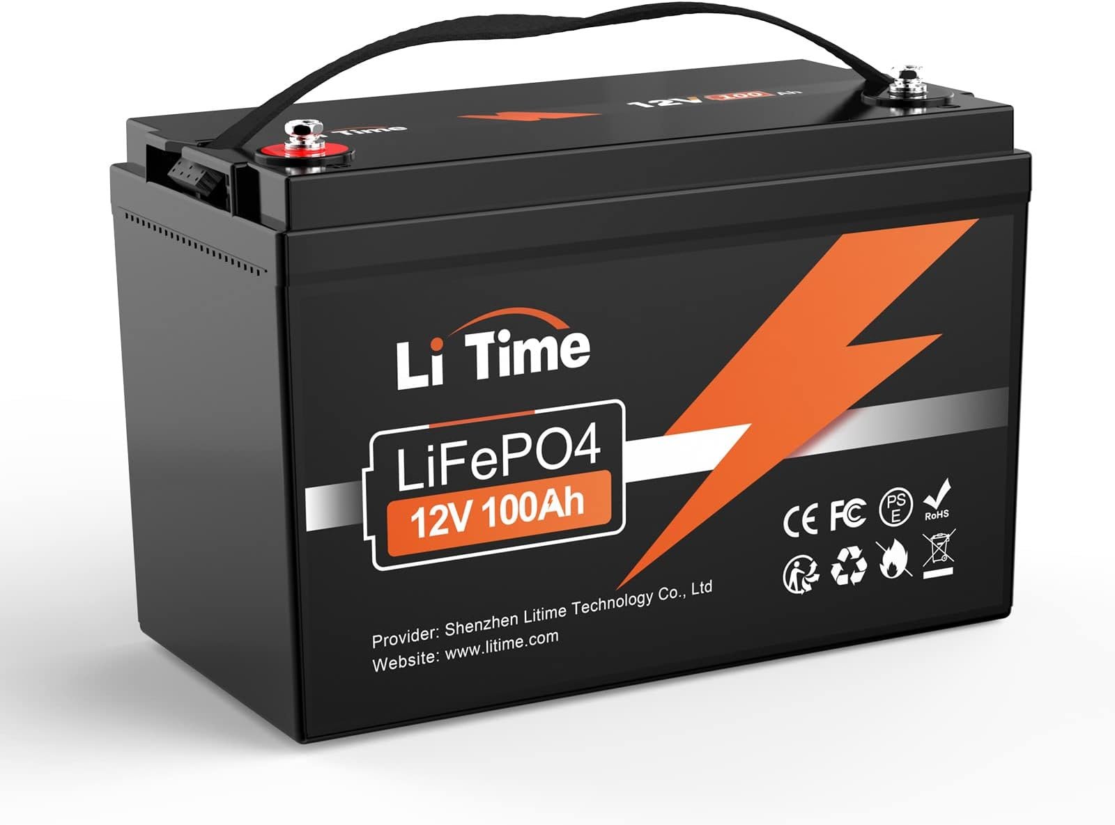 12V 100Ah lithium battery with solar panel