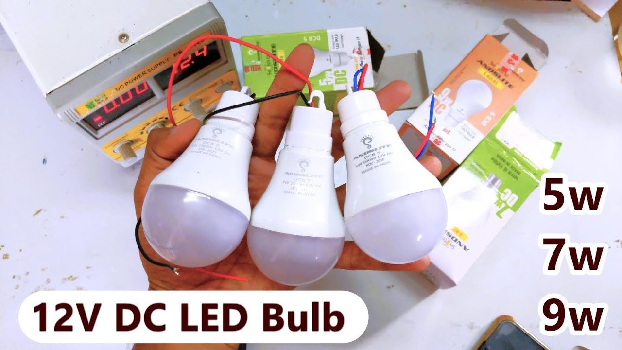 12V bulb solar test
