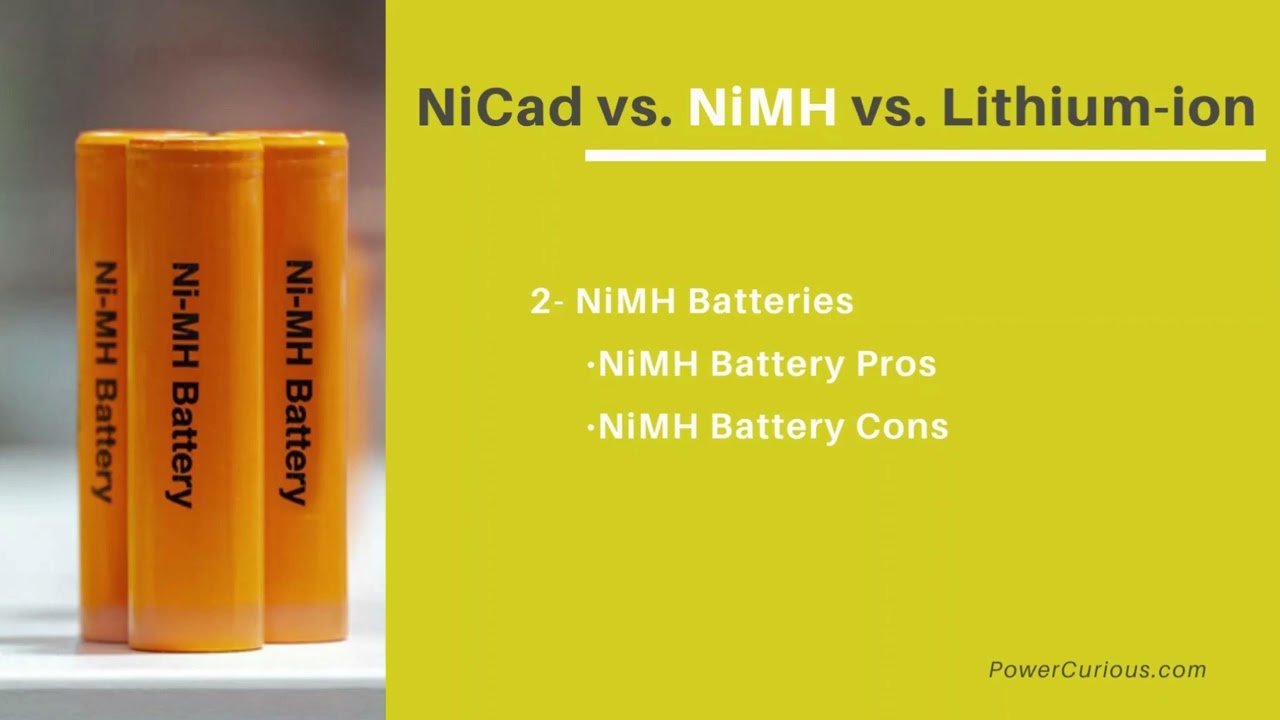 AA NiMH vs NiCd battery comparison
