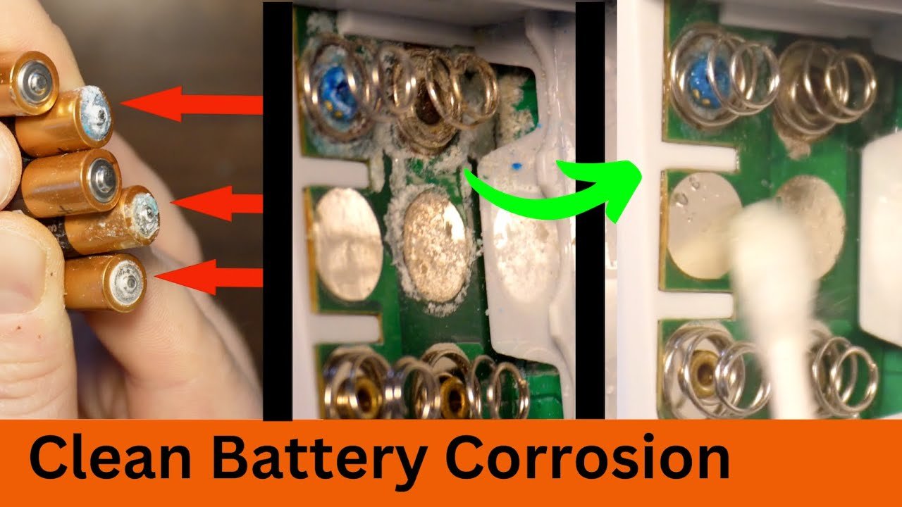 battery corrosion solar light
