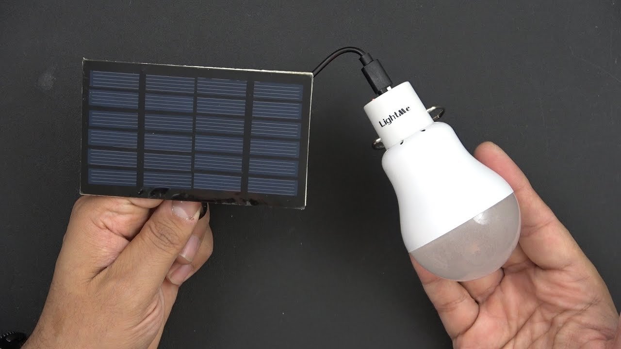 can you charge a solar panel with a light bulb