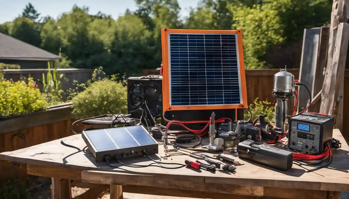 how to charge a battery with a solar panel