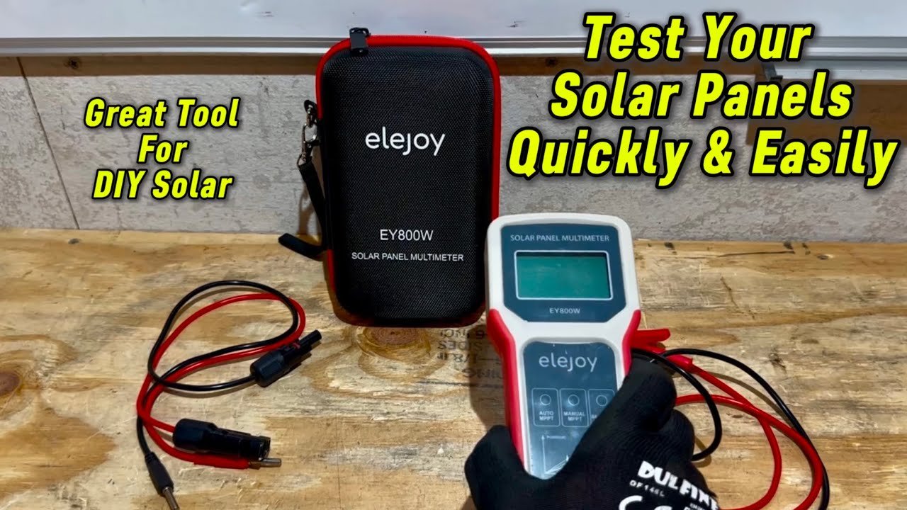 how to check if a solar panel is working