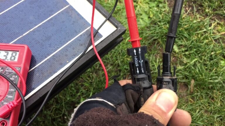 how to test solar panel