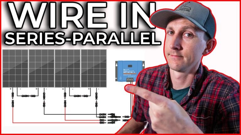 how to wire two solar panels together