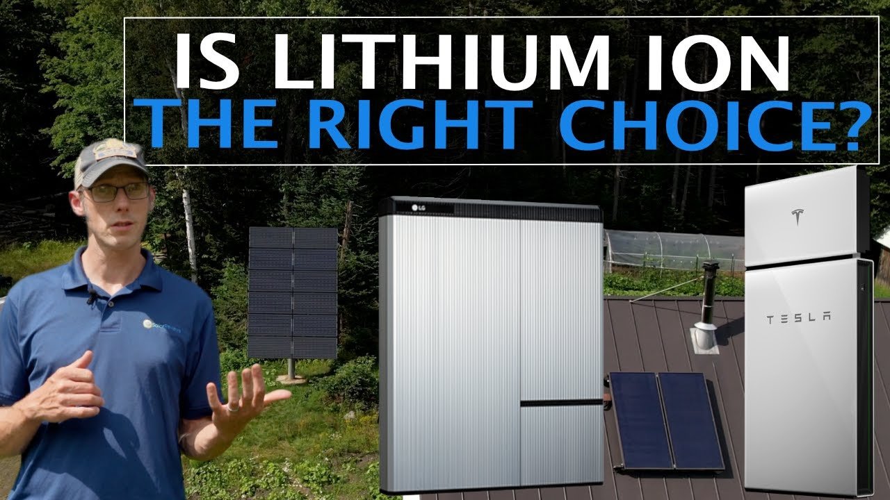 lithium solar battery close up