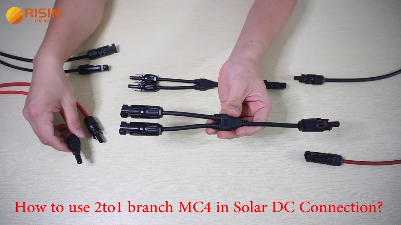 MC4 Y-branch connectors for parallel wiring
