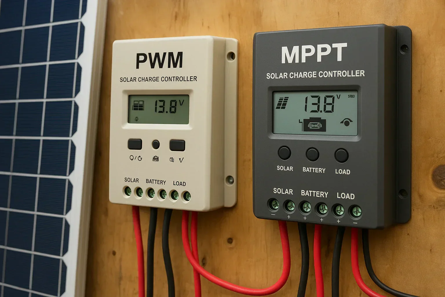 MPPT vs PWM charge controller comparison