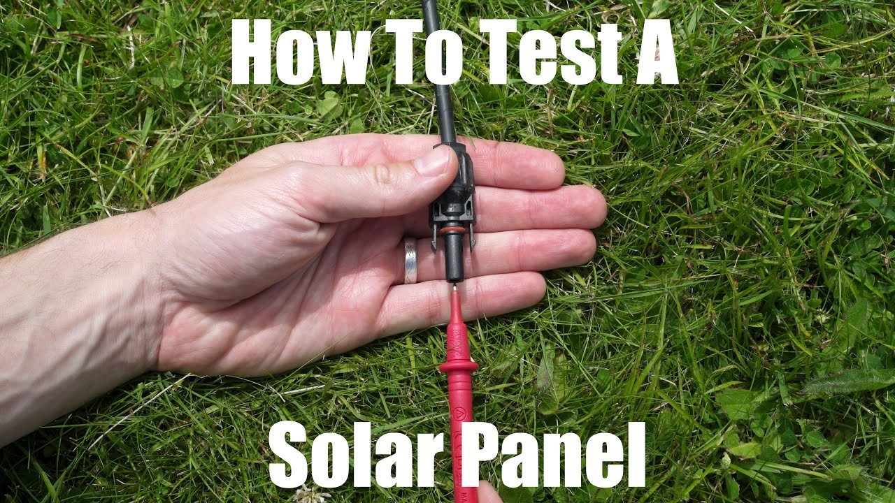 multimeter solar panel testing