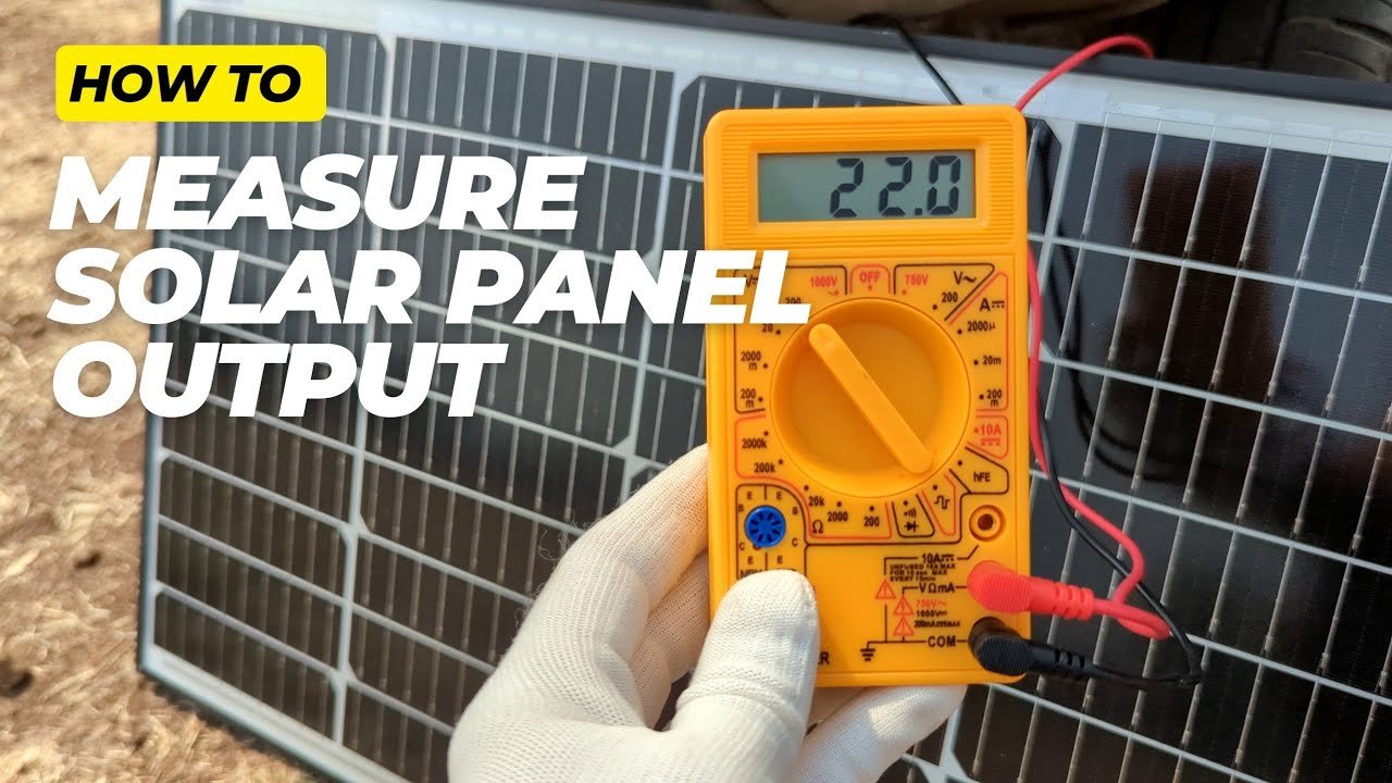 multimeter solar panel voltage