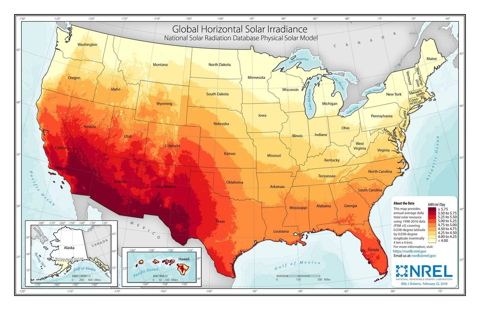 peak sun hours map diagram