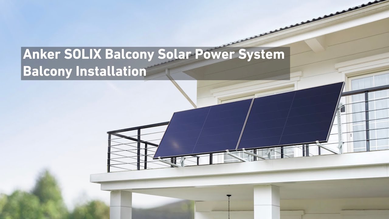 portable solar panel balcony outdoor setup