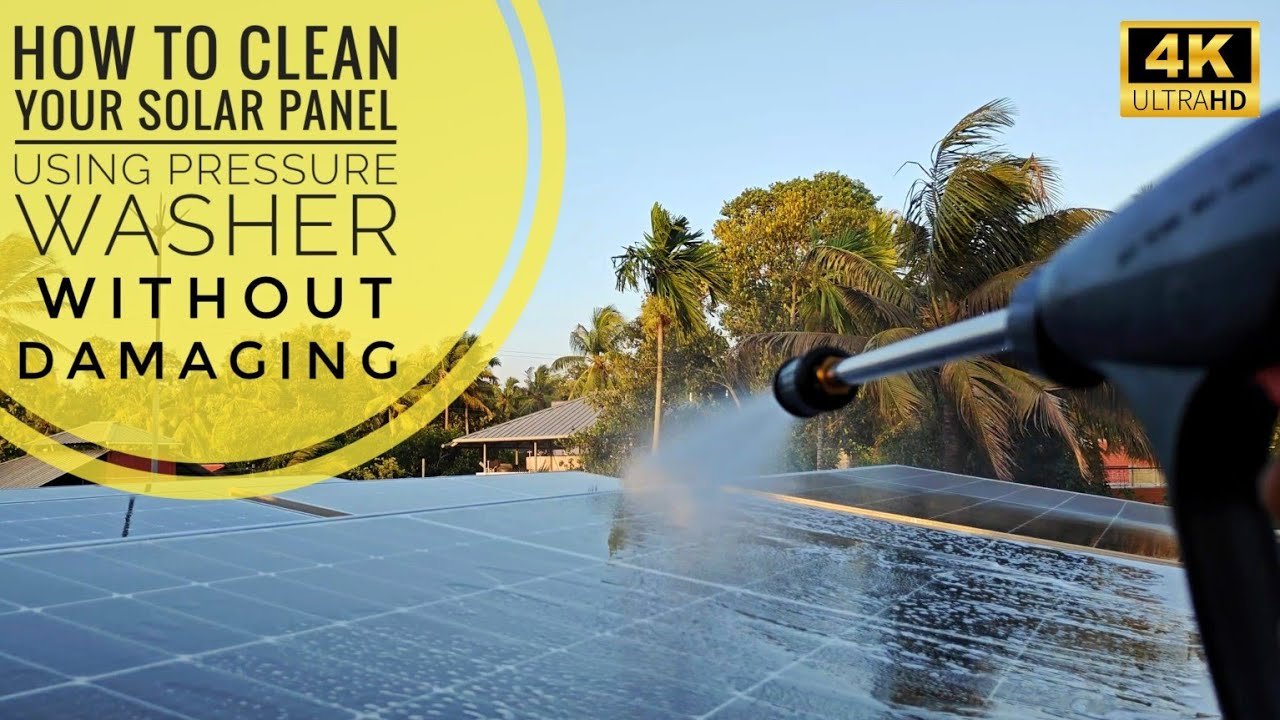 pressure washer on solar panel damage