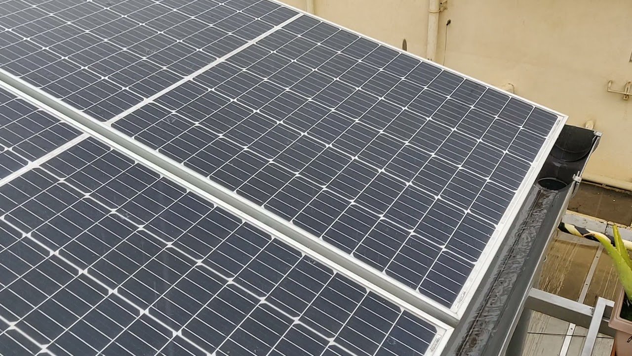 rain cleaning solar panels