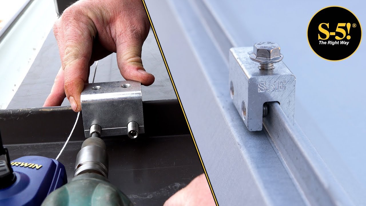 S-5! clamp solar mounting metal roof