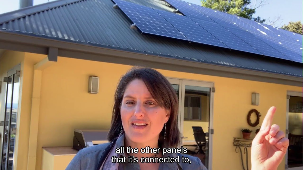 shaded solar panels
