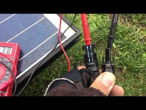 short circuit current test solar panel