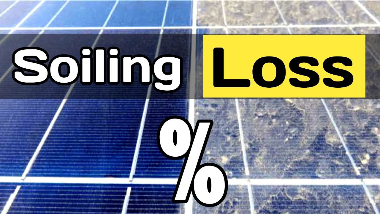 soiling ratio production loss chart