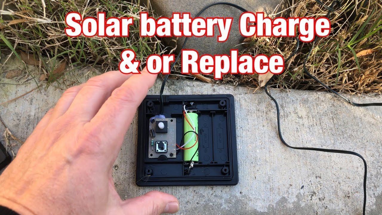 solar light battery replacement step