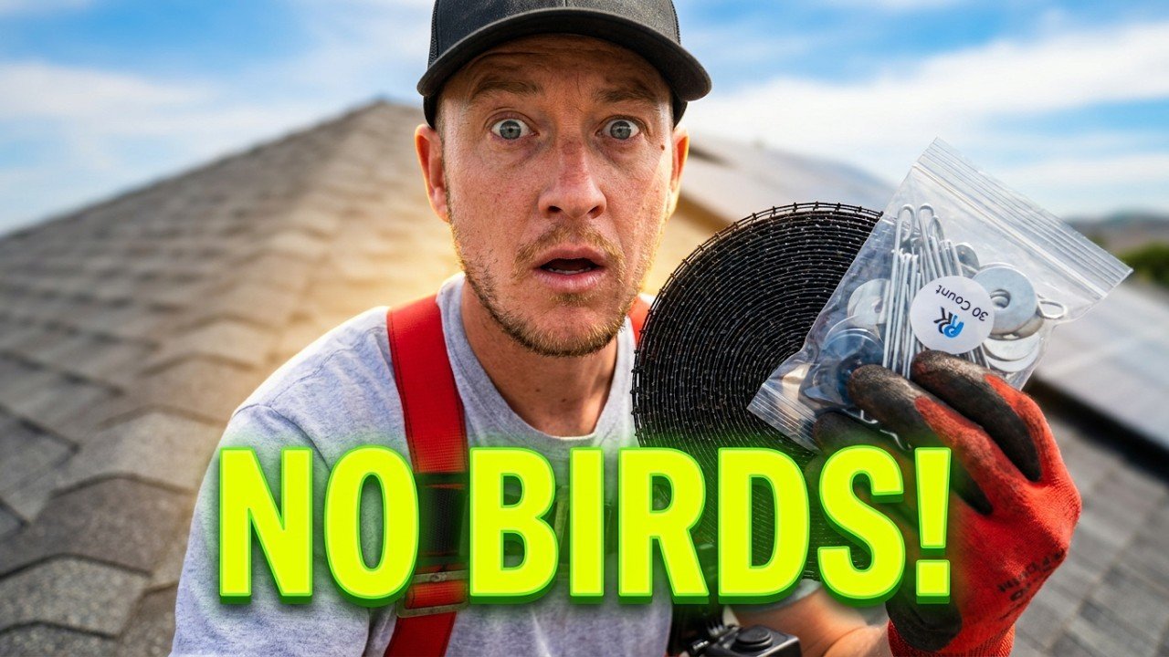 solar panel bird netting