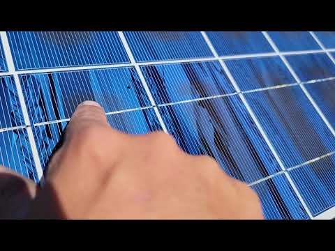 solar panel delamination