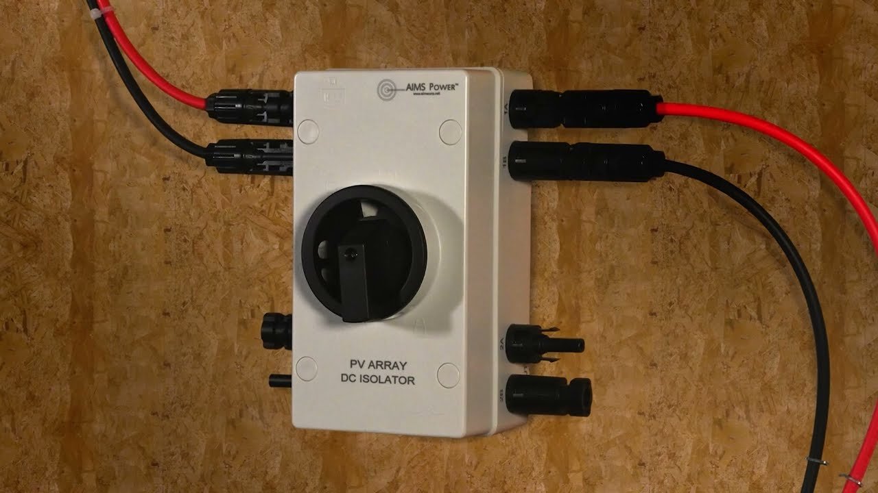 solar panel disconnection wiring