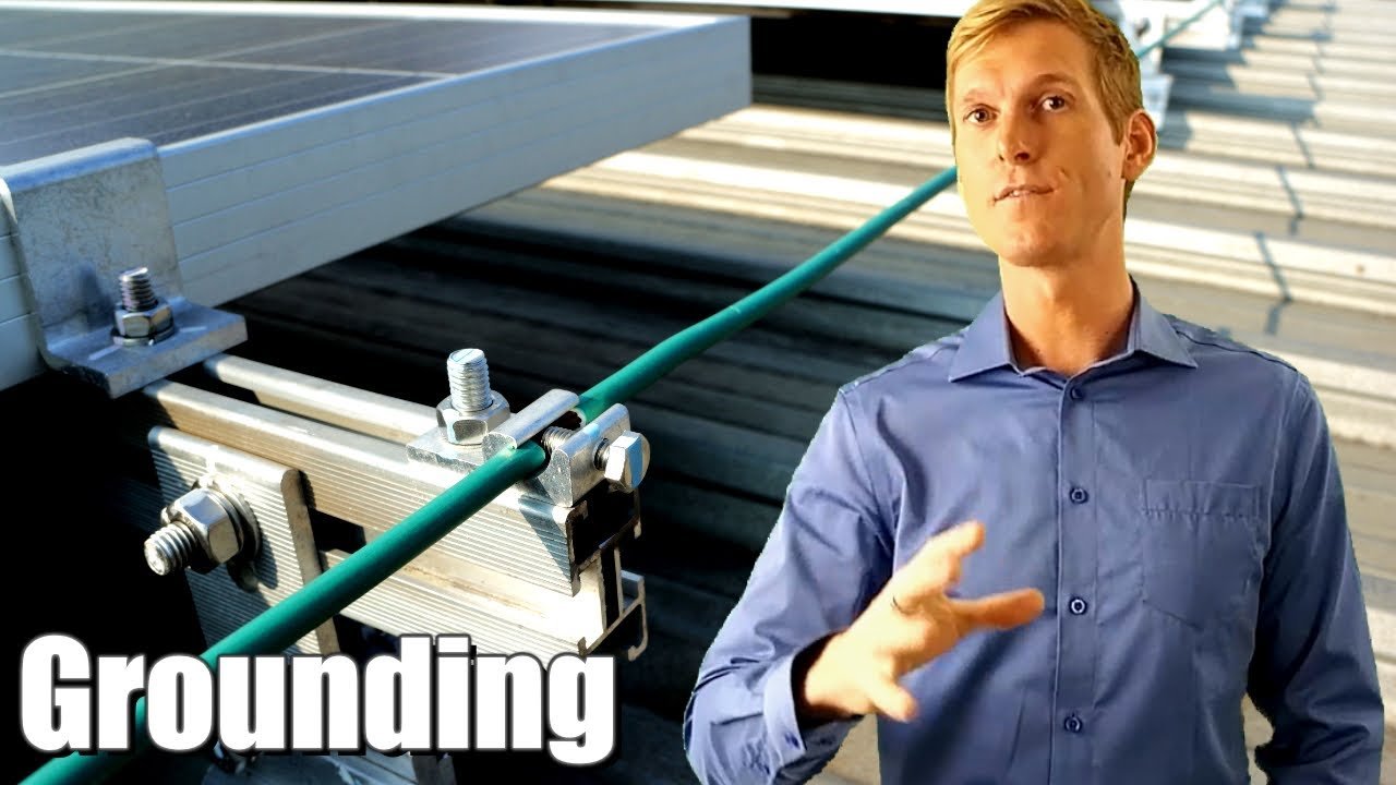 solar panel grounding wire and rod