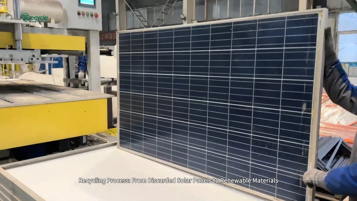 solar panel recycling process diagram