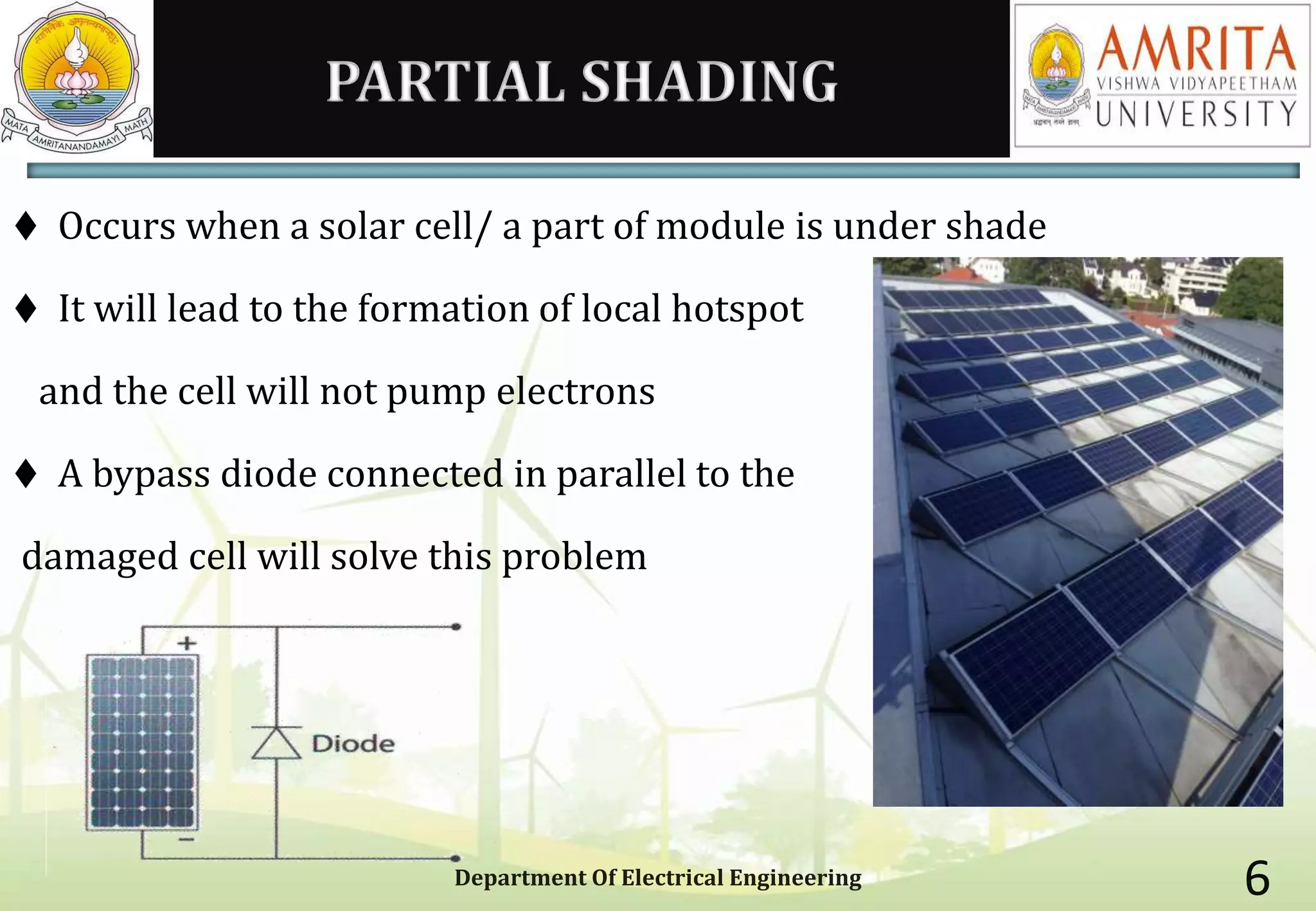 solar panel shading