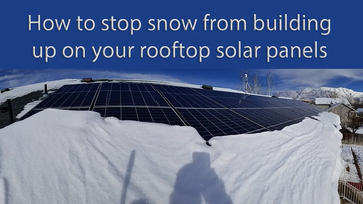 solar panel snow accumulation