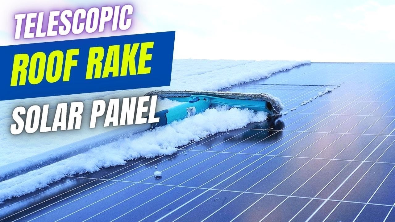 solar panel snow removal tools