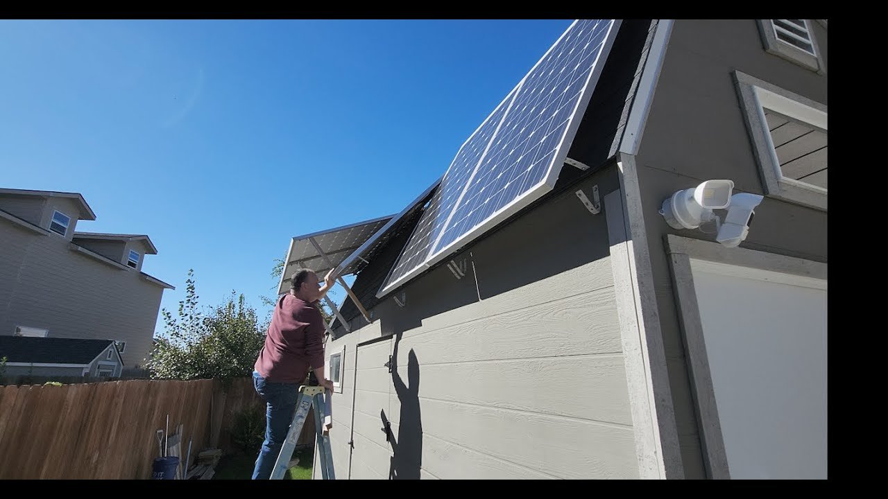 solar panel tilt angle winter snow shed