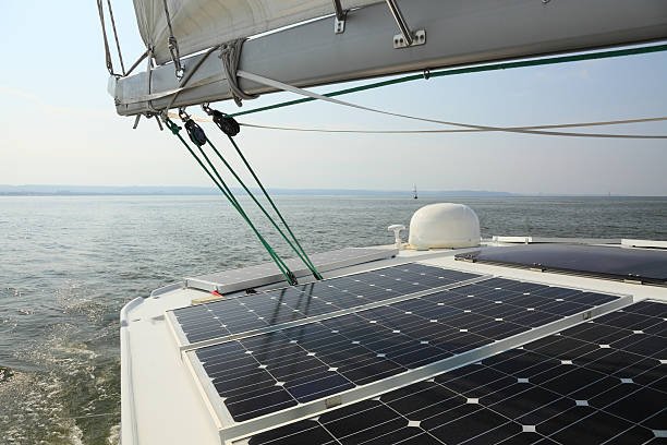 solar panels on different boat styles