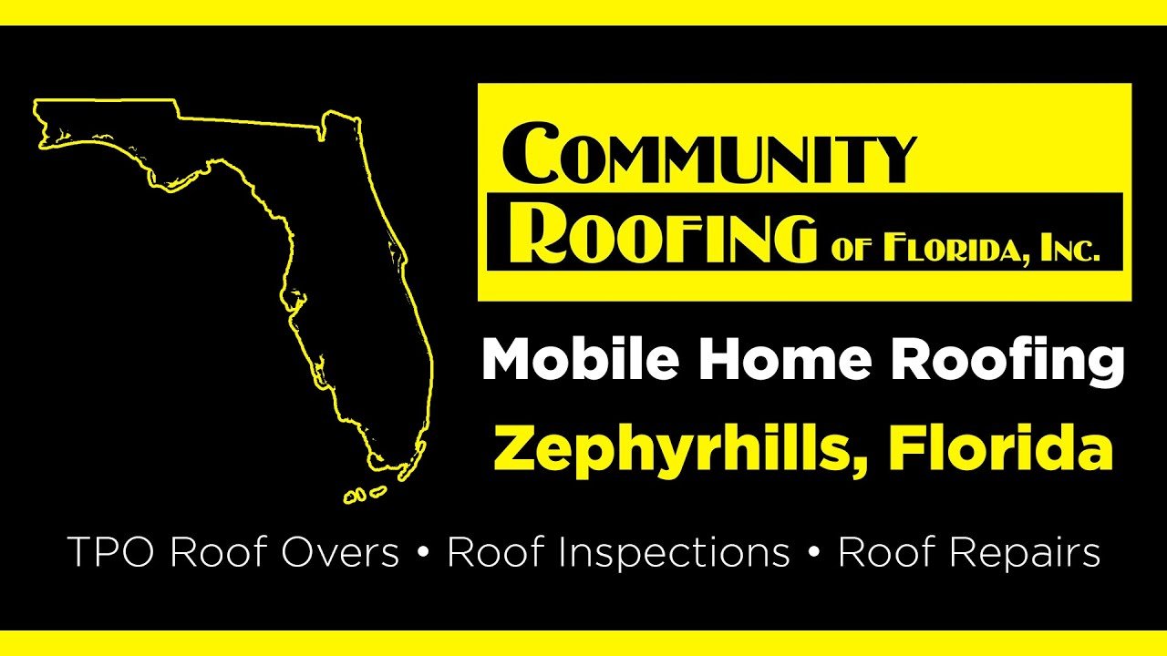 TPO rubber roof manufactured home