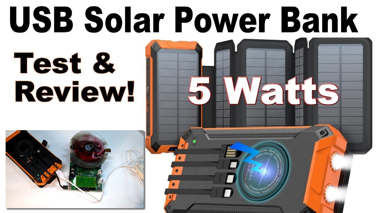 USB power meter solar panel charging