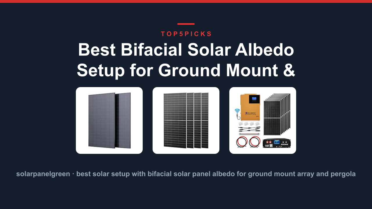 Best Bifacial Solar Albedo Setup for Ground Mount & Pergola