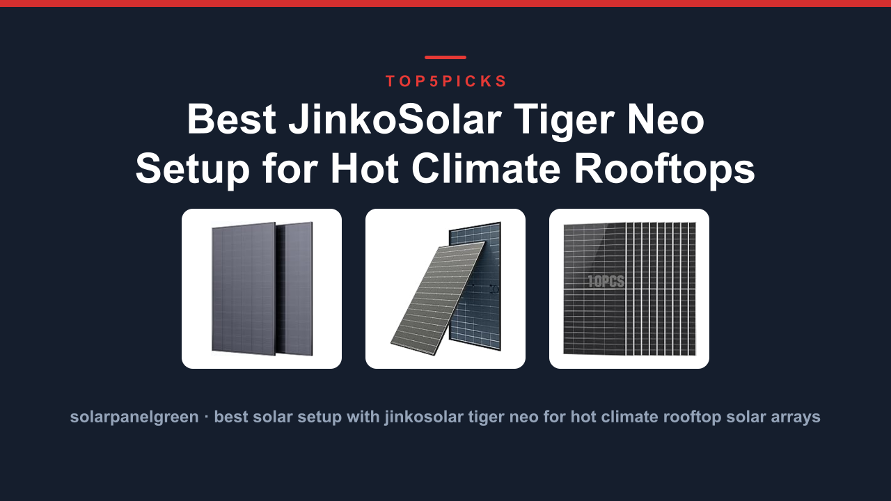 Best JinkoSolar Tiger Neo Setup for Hot Climate Rooftops