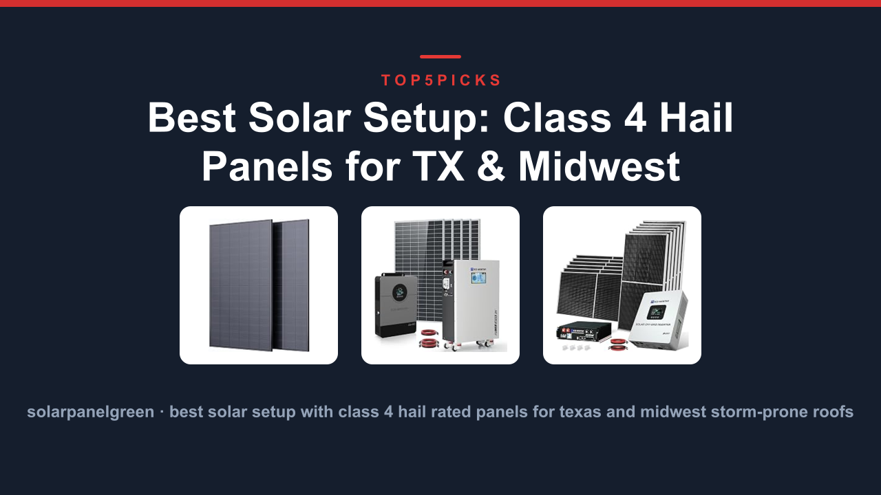 Best Solar Setup: Class 4 Hail Panels for TX & Midwest
