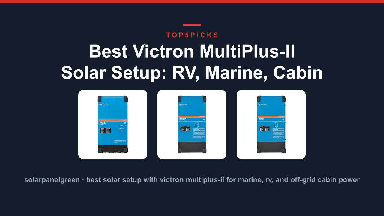 Best Victron MultiPlus-II Solar Setup: RV, Marine, Cabin