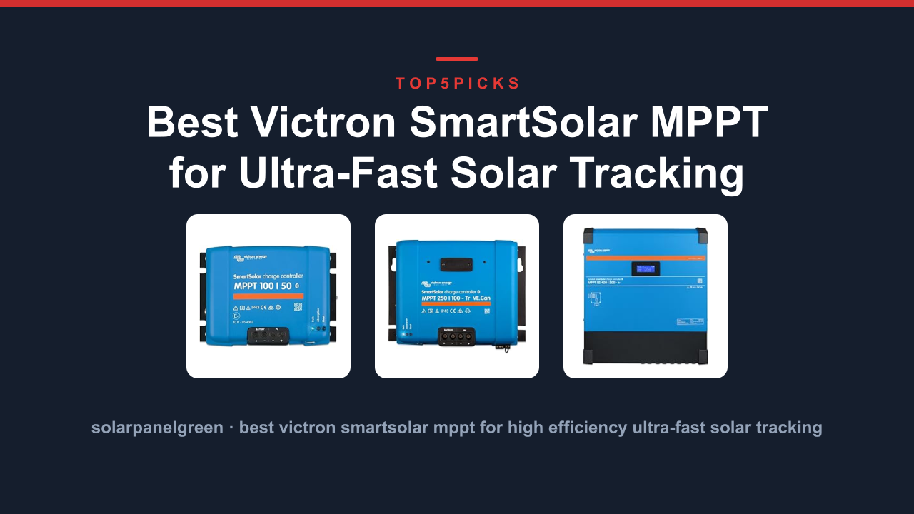 Best Victron SmartSolar MPPT for Ultra-Fast Solar Tracking
