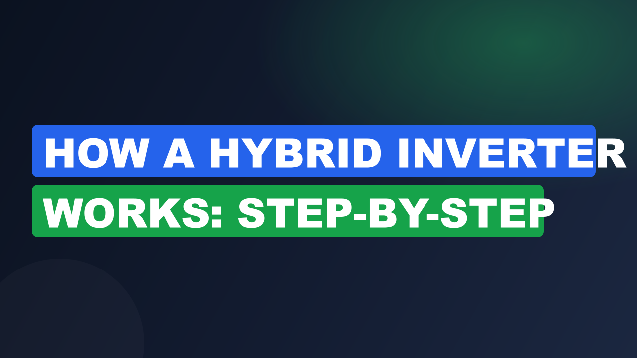 How a Hybrid Inverter Works: Step-by-Step